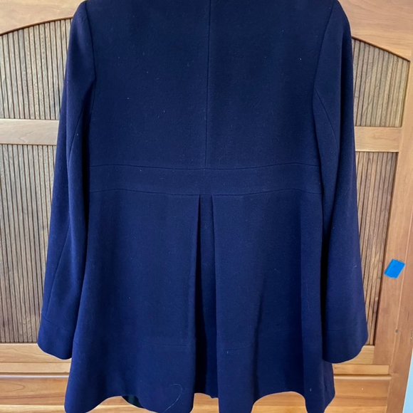 Eggplant Kristen Blake Classic Cashmere Wool Coat, Small - Picture 2 of 6